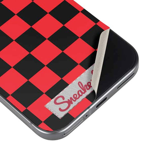 Sneakerhead Red Checkered Pixel 9 Pro XL Skin